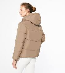 Get a coat that will protect you and last against the snow, and make your puffer coat white as snow while you're at it. Camel Hooded Boxy Puffer Jacket New Look From New Look On 21 Buttons