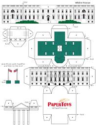 White House Paper Model Paper Cutouts By Papertoys Com Paper Models Paper Cutout Free Paper Models