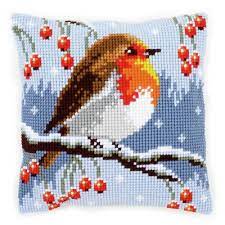 Explore more like vervaco cross stitch patterns. Vervaco Red Robin In The Winter Cushion Cross Stitch Kit 5413480504442 Ebay Cross Stitch Cushion Cross Stitch Patterns Christmas Christmas Cross Stitch