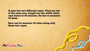 Logic questions for interview purposes can be used to assess these skillsets as well as gauge the way you ask for information, use resources and work under pressure. Infosys Interview Question Burning Rope Logic Puzzle