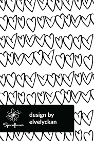 Black And White Heart Background Designs Colorful Fabrics Digitally Printed By Spoonflower Bw Hearts Elvelyckan Fabric Spoonflower Wallpaper Painted Hearts