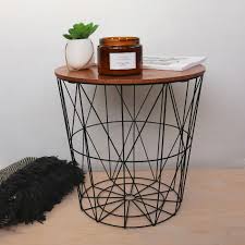 Maybe you would like to learn more about one of these? Black Wire And Copper Side Table Posh Totty Designs