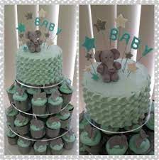 This cute baby elephant cake topper is perfect for a baby shower or birthday celebration. Elephant Cupcakes Baby Shower Cupcakes For Boy Baby Shower Cupcakes Elephant Baby Shower Cake