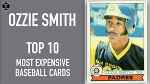 To see his first baseball card go to the wilher collection & foundation. Ozzie Smith Top 10 Most Expensive Baseball Cards Sold On Ebay June August 2019 Youtube