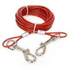 Mighty paw cable tie out for dogs | 30' braided steel black tieout. Everbilt 20 Ft Heavy Duty Dog Tie Out Kit For Dogs Up To 85 Lbs The Home Depot Canada