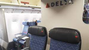 Each seat on this aircraft features a standard 110v ac power port. Flight Review Delta B767 400er Premium Economy Business Traveller