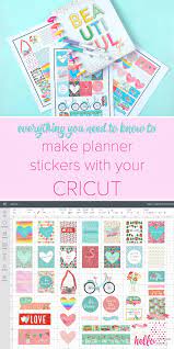 I used the print and cut feature on cricut design space to create vinyl stickers that can be placed on a variety of. How To Make Diy Planner Stickers With Your Cricut Step By Step