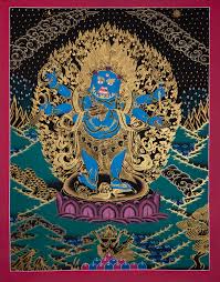 Mahakala Painitng On Cotton Canvas Handmade Thanka Painting From Nepal Thangka Painting Thangka Vajra