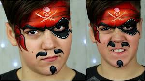 how to face paint a pirate easy