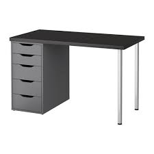 Study table & computer table. Ikea Computer Table With Drawers Black Brown Gray 47 1 4x23 5 8 18202 14235 630 Buy Online In Angola At Angola Desertcart Com Productid 35827532