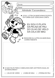 Clique agora para baixar e ouvir grátis marchinhas de carnaval antigas postado por wilson peres paiva em 25/12/2013, e que já está com 207.810 downloads e 552.601 plays! Lipitipi Atividades E Projetos Fundamental I Atividade Carnaval Reescrita De Marchinha Turma Da Monica Atividades De Carnaval Atividades Rotinas Escolares