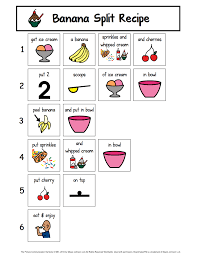 Visual Recipes Can Help Non Reading Students Become More Independent In Their Ability To Follow The Steps Visual Recipes Cooking Classes For Kids Autism Helper