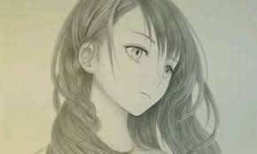 How to draw an anime character drawingforall net. Anime Girl Drawing Easy For Beginners Manga Girl Pencil Sketch
