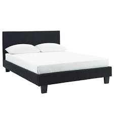 Shop for black queen platform bed at bed bath & beyond. Whi Fabric Platform Bed Queen Black 101 275q Bk Rona