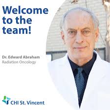 We're happy to have Dr. Edward Abraham join our ministry! He is a Radiation  Oncologist and is seeing patients at the Radiation Oncology clinic in Hot  Springs. Call 501.622.2100 to schedule an