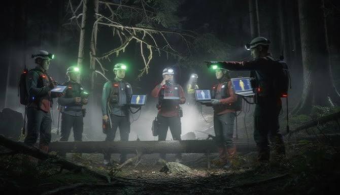 Free Nighttime Rescue Operation Image - Rescue, Nighttime, Forest | Download at StockCake