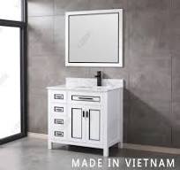 Made in Vietnam Modern Style Bath Cabinet Furniture with Mirror