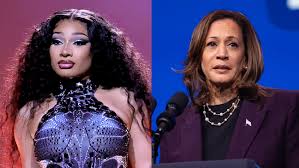 Megan Thee Stallion Dances, Raps and Stumps Kamala Harris in Lively Rally