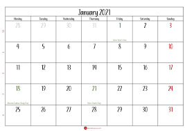 Printable January 2021 Calendar In 2020 2021 Calendar Calendar Printables Calendar