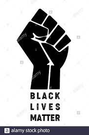 Black Lives Matter Raised Fist Symbol Illustration Stock Photo Alamy