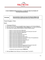 Politeknik premier ungku omar) is a malaysian polytechnic situated on jalan dairy(jalan raja musa mahadi), ipoh which was named after the late dr. Syarat Minimum Kemasukan Bagi Lulusan Diploma Politeknik Kpt Program Sarjana Muda