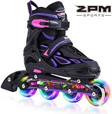 New 2pm Sports Vinal Girls Adjustable Inline Skates With Light Up Wheels Beginner Skates Fun Illuminating R In 2020 Kids Rollerblades Best Roller Skates Inline Skating