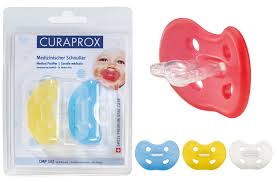 Der moderne schnuller besteht im wesentlichen aus einem mundteil, welches aus latex oder silikon hergestellt ist, und einem schild. Curaprox Medizinischer Schnuller Gr 2 Ab 8 Monate 2 St Bei Apo Rot Kaufen