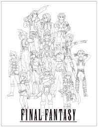 Final fantasy coloring pages gallery. Final Fantasy Sagas By Danixhap On Deviantart