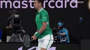 So, naturally, djokovic pulled himself together and pulled out the victory, reaching his ninth semifinal at melbourne park by eliminating no. Australian Open Djokovic Destroys His Racquet And Damages The Court Marca