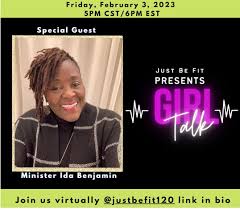 YOU DO NOT WANT TO MISS THIS!! ***********THIS FRIDAY*********** “Girl  Talk” Friday, February 3, 2023, at 5 PM CST/ 6 PM EST Join @iamdreamusic,  @kanishabey4.0, and @mstesia with Special Guest Minister Ida
