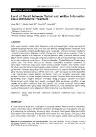 The company's latest financial report indicates a net sales revenue drop of 1.93% in 2019. Pdf Level Of Recall Between Verbal And Written Information About Orthodontic Treatment