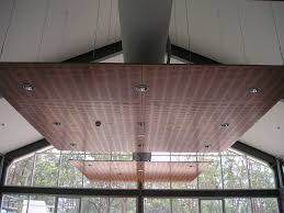I Like The Can Lights In The Hanging Ceiling Panels Wood Ceiling Panels Acoustic Panels Wooden Ceilings