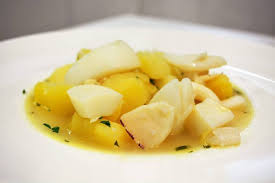 Patatas con sepia fáciles