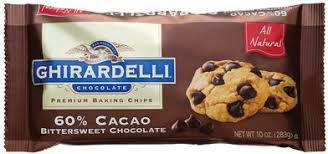 Ghirardelli bittersweet 60% cacao baking chips (case of 12 bags) · net weight lbs.: 747599640117 Ghirardelli Chocolate Baking Chips 60 Cacao Bittersweet Chocolate 11 5 Ounce Bags P