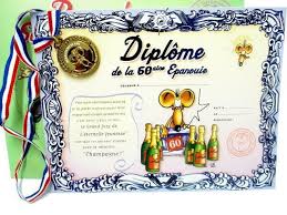 Envoyez une carte anniversaire par. Diplome Anniversaire De Mariage 60 Ans Galatics