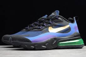 Nike Air Max 270 React Black And Blue 2019 Nike Air Max 270 React Deep Royal Black University Gold Deep Royal Blue Ao4971 005 Nike Air Max Nike Air Deep Royal Blue