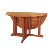 Achla Designs 48 In W X 48 In L Round Eucalyptus Folding Dining Table Outdoor Folding Table Round Patio Table Patio Table