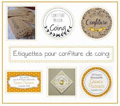 De Jolies Etiquettes Pour Des Pots De Confiture Ou De Gelee De Coings Della Luna Gelee De Coing Confiture Et Etiquette Confiture
