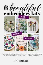 I'm always on the hunt for great hand embroidery patterns (see my previous lists), and one spot that consistently releases creative designs is dmc. 6 Beautiful Hand Embroidery Kits Citycraft