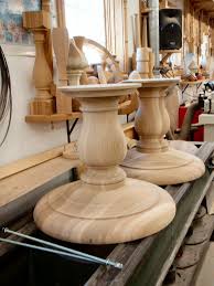 Hanson Woodturning Diy Kitchen Table Wood Pedestal Table Base Wood Turning