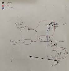 Bass vi pawnshop wiring diagrams. Wiring Help Pj Bass W Blend Knob Luthier