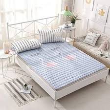 Lovehouse Washable Cotton Premium Mattress Protector Thin Hypoallergenic Mattress Cover Tatami Floor Mat Folding For Premium Mattress Mattress Mattress Covers