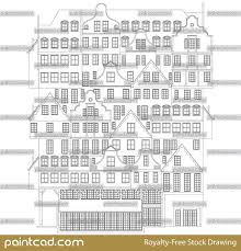 Drawing With A Facade Of Inntel Hotels In Zaandam Amsterdam Facade Hotel Zaandam