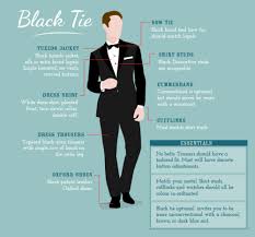 Dress Codes Decoded Black Tie Black Ties Mens White Tie Dress Code Fashion Infographic