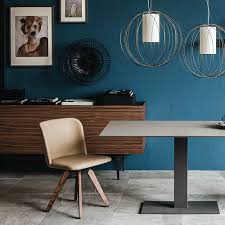 Swivel chairs add flexibility and convenience to any seating area in your home. Mulan Swivel Leather Dining Chair By Glassdomain Co Uk