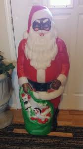 Empire Outdoor Black African American Santa Claus 45 Plastic Blow Mold Figure Black Santa Black African American Santa
