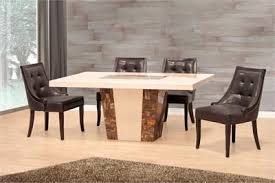 Bergamo Marble Dining Table With Chairs Contemporary Dining Room Sets Dining Table Marble Dining Table