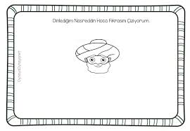 Nasreddin Hoca Fikrasi Ciziyorum Okul Egitim Okul Oncesi