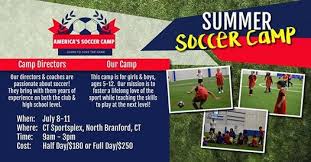 Sportsplex daycare caters to active children. Summer Soccer Camp Ct Sportsplex Connecticut Sportsplex North Branford July 8 2019 Allevents In