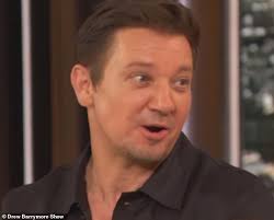 Drew Barrymore is left MORTIFIED as her DOG awkwardly interrupts a live  interview with Jeremy Renner